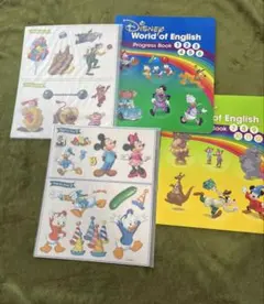 DWE WFC WFE ディズニー英語システム プログレスブック ＆ シール