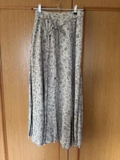 ☆美品☆index花柄フレアロングスカート ベルト付