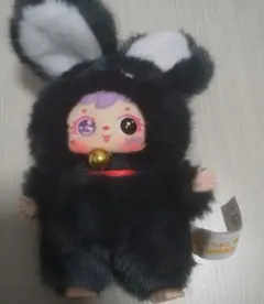 大人気SAMUEL 三小毛猫小聚会 黒猫 ぬいぐるみ キーホルダー キラ目2