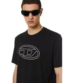 【完売品】【同商品中最安】DIESEL ブラック Tシャツ オーバルロゴ