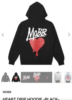 MOBB. ハート刺繍 黒パーカー 2025年最新】MObb パーカー ハートの人気アイテム - メルカリ