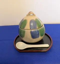 有田焼　茶碗蒸し碗（蓋・スプーン・お盆付き）5客セット　食器