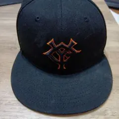 ジャイアンツ　ニューエラ　New Era ブラックキャップ ロゴ刺繍