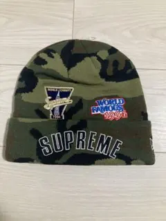 Supreme NewEraカモフラージュ ニット帽 ビーニー