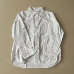 無印良品　ホワイトコットン長袖シャツ 120