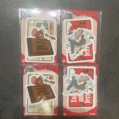 TOM & JERRY オリジナルステッカー 2種4枚セット　セブンイレブン限定