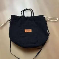 UNIVERSAL OVERALL コーデュロイバッグ ブラック