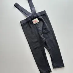 oottbebe サスペンダー レギンス チャコール 80