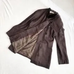 1542【クリツィア】ウールジャケット　L ブラウン　イタリア製　秋冬