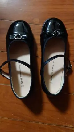 べべ 黒靴、エナメル靴、 21cm