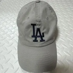 New Era LAロゴ ベースボールキャップ グレー　フリーサイズ