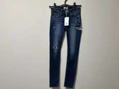 GYDA ジェイダ SIDE RIPPED スキニーデニムパンツ ブルー