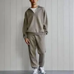 H BEAUTY&YOUTH ウールカシミヤ スムース ニット セットアップ