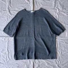 ゆったり⭐︎ラコステ　LACOSTE ニット　Tシャツ 38 綿麻のサムネイル