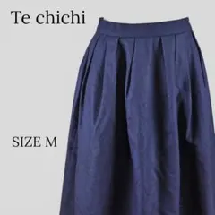 Te chichi テチチ ひざ丈 スカート ネイビー Mのサムネイル