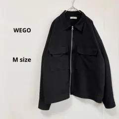 WEGO ウィゴー　グラフィックアートCPOブルゾン　M ブラック　ジップアップのサムネイル