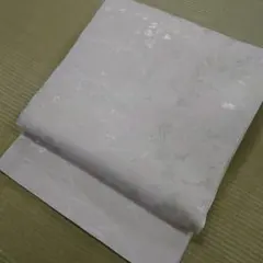 高級銀糸有職華紋 袋帯 淡いピンク系 - メルカリ