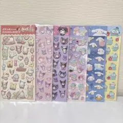 ぷくっとシール　クロミ　マイメロ　キキララ　シナモン　ハンギョドン　6点　④