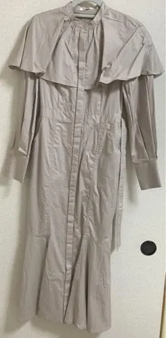 ベージュロングワンピース rienda