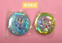 はま寿司　ANGELBLUE　エンジェルブルー　ラメ入りクリップ缶バッチ