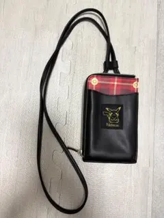 ★即購入大歓迎★ ポケモンセンター　お財布ショルダー　ピカチュウ　黒　完売品