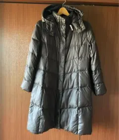 ユニクロ＊ロングダウンコート＊茶　Lサイズ