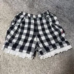 KP チェック柄 ハーフパンツ