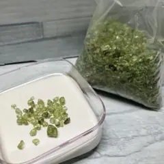 天然石 ペリドット さざれ 細石 さざれ石 たっぷり 約200g 未使用品