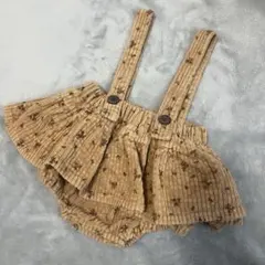 mimimarket ミミマーケット　キャメル　花柄スカート　韓国子供服