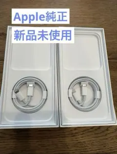 Apple純正Lightningケーブル 2本セット ホワイト