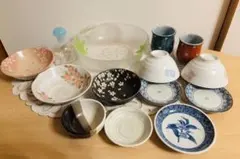 期間限定出品　食器セット 14点 陶器 ガラス