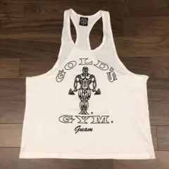 90’ GOLD'S GYM タンクトップ ホワイト Guam