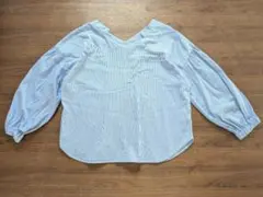 ROPE PICNIC 　ストライプ Vネックシャツ 38