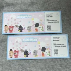 RIIZE PARK 入場特典 チケット ポップアップ 韓国限定　1枚　入場券