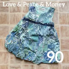 Love & Peace & Money 花柄ワンピース 90のサムネイル