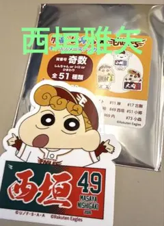 楽天イーグルス クレヨンしんちゃん コラボステッカー 西垣雅矢