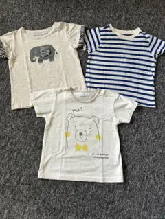 まとめ売り　80センチベビーTシャツ3枚セット