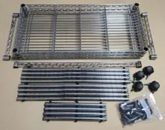 ぽ*ぽ様 ルミナス スチールラック ポール径19mm 高さ約150cm 幅75xのサムネイル