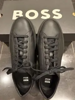 HUGO BOSS エンボスロゴ BBモノグラム レースアップ スニーカー
