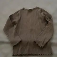 メロウリブ 長袖カットソー ブラウン