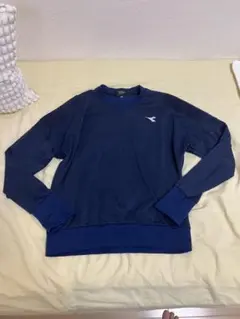 Diadora make it bright トレーナー ネイビー Lサイズのサムネイル