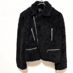 あ様　ボアジャケット M ライダース ジッパー付き ロック