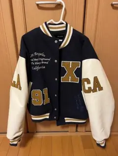 XLARGE スタジャン ネイビー ホワイトのサムネイル