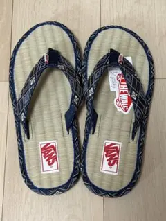 日本限定　VANS TATAMI 畳ビーチサンダル 草履 和柄 ネイビー　26