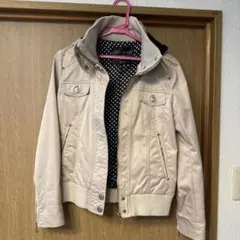 CECIL McBEE フード付きブルゾン ベージュ