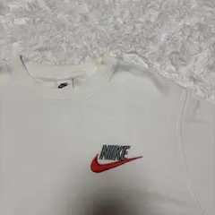 NIKE ナイキ スウェット トレーナー ホワイト Lサイズ 刺繍ロゴ