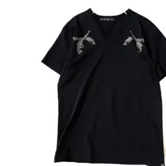 roarguns ロアーガンズ ガンモチーフ ラインストーン Vネック Tシャツのサムネイル