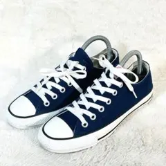 【CONVERSE】ネイビー キャンバス ローカット スニーカー NEXTAR