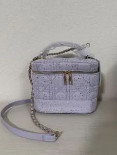 GRL 2Way スパンコールツイード バニティバッグ