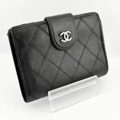 CHANEL シャネル ビコローレ がま口 ココマーク 二つ折り財布 - メルカリ